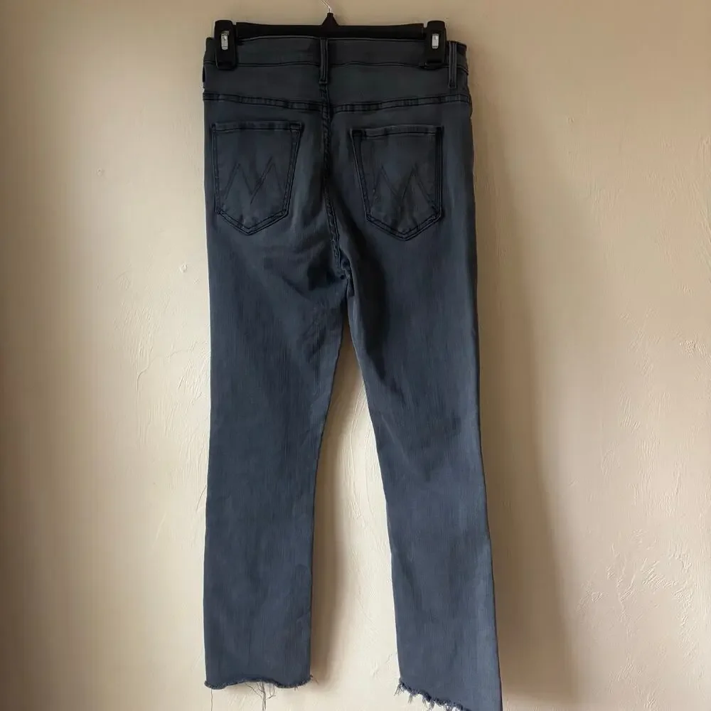 Mother The Insider‎ Crop Step Fray Dancing in the Moonlight Size 27 Black